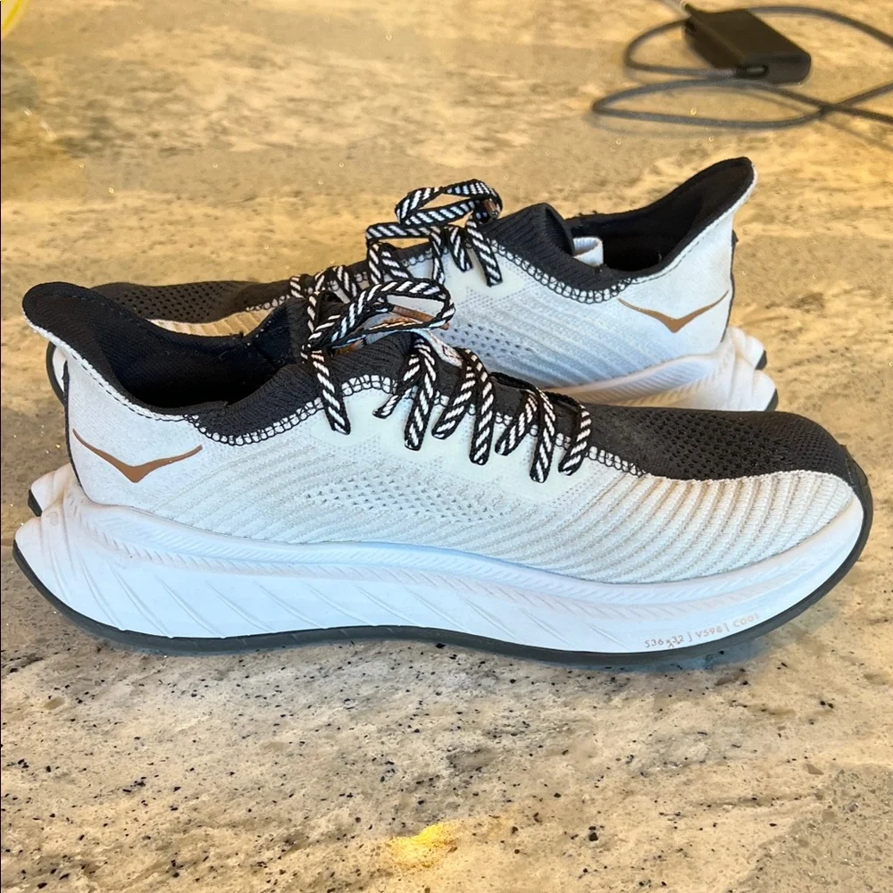 HOKA Hoka One One Running Carbon Black Athletic Shoes Size 8 - Picture 9 of 10